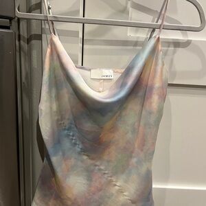 Pastel Tie-Dye Women's Silk Top